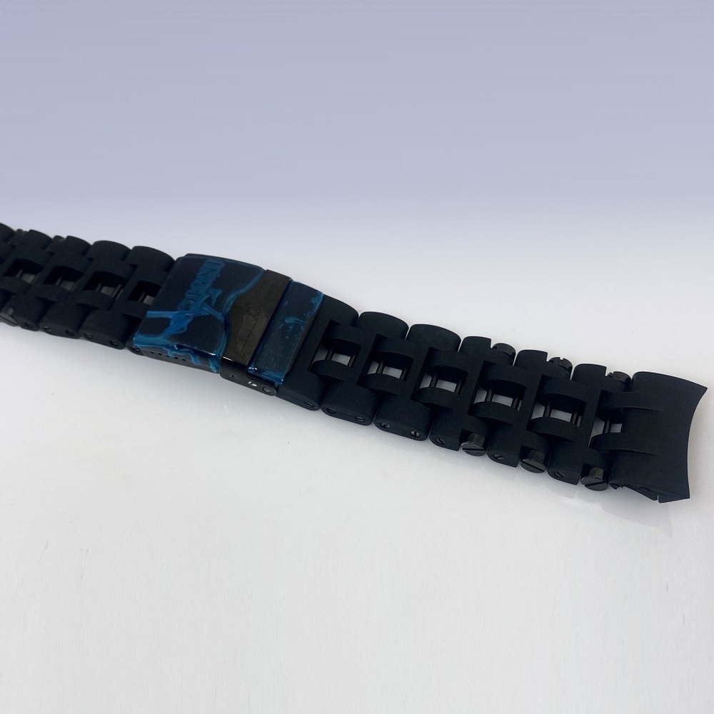 Genuine Invicta Sea Spider Black Polyurethane & Black Pin Watch Bracelet 26mm